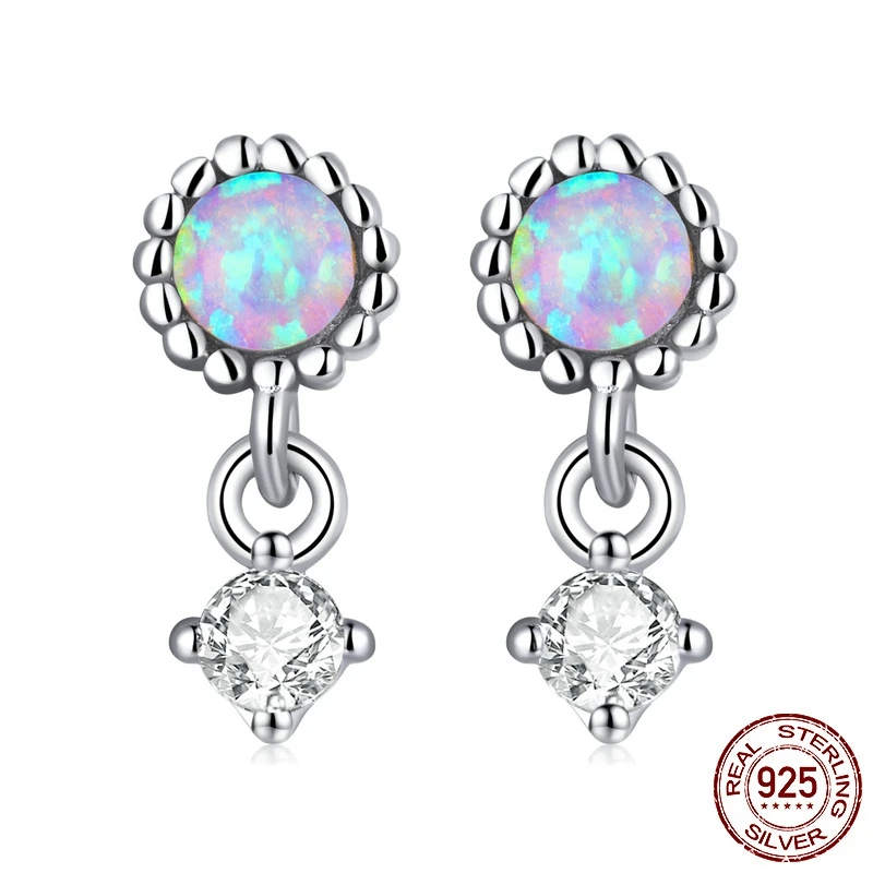 

Женские серьги из серебра 925 пробы, с опалом