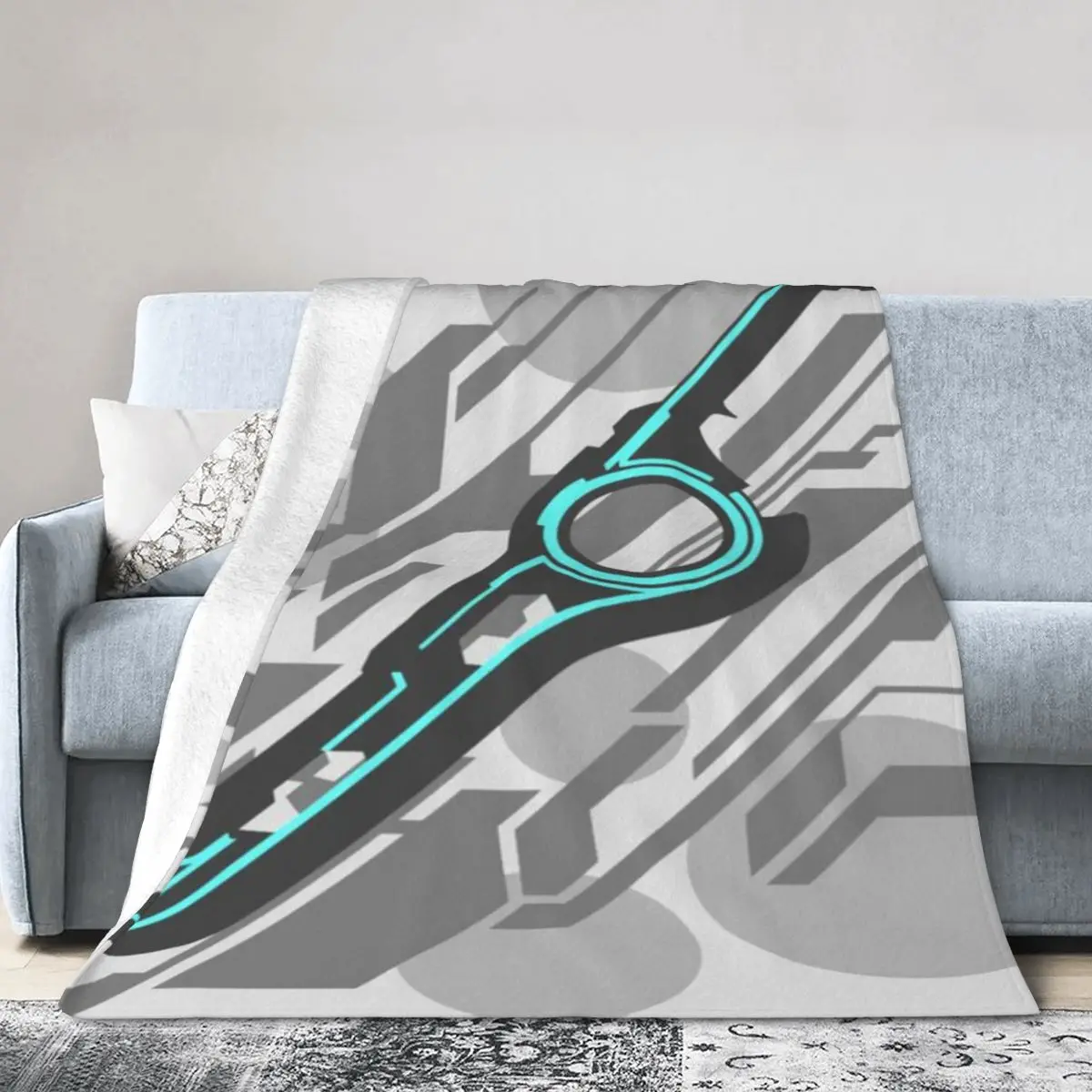 Monado Abstract (серый) Ультрамягкое одеяло из микрофлиса