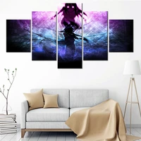 5 pieces wall art canvas painting japan anime soul eater figure poster modern living room bedroom home decor modular pictures