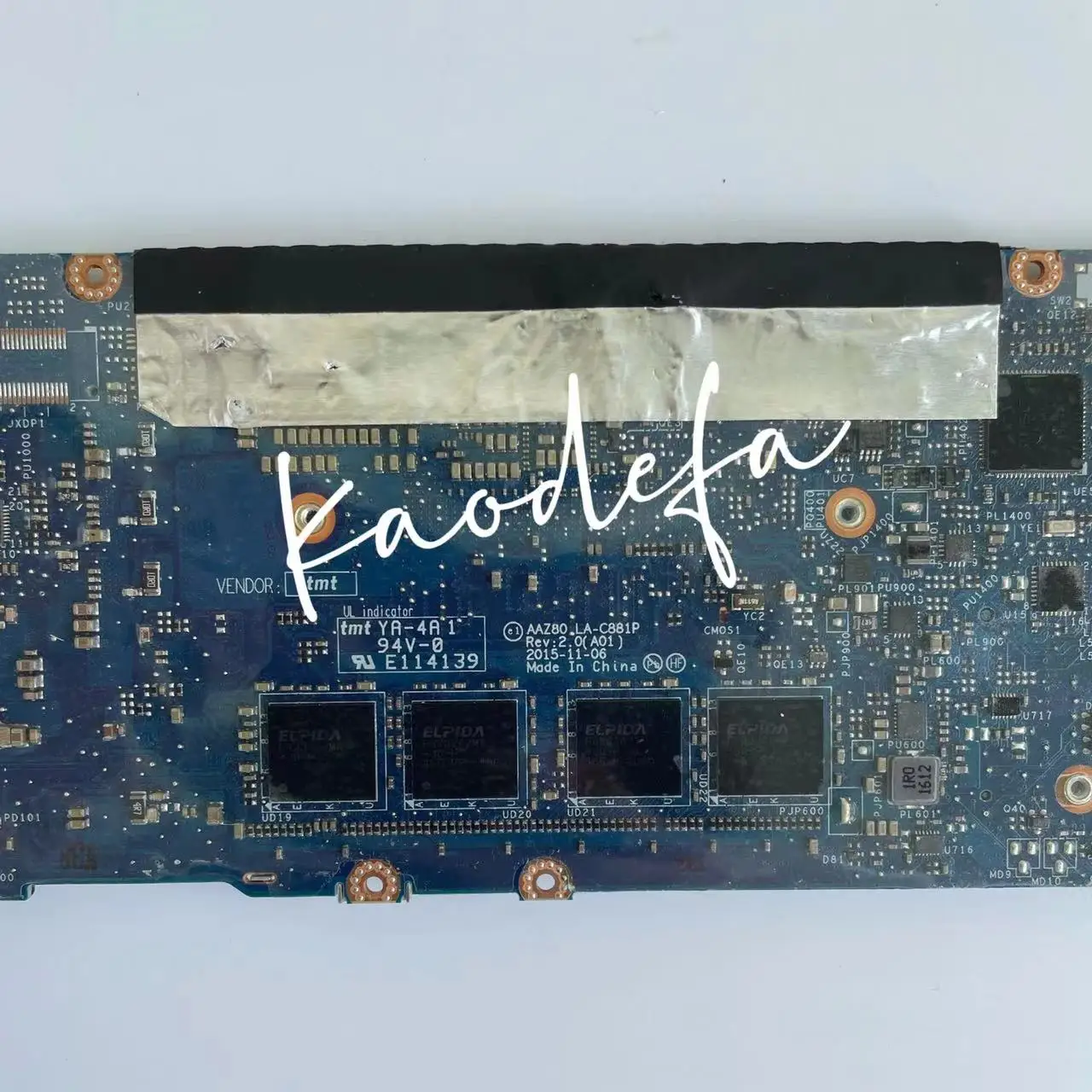 Материнская плата AAZ80 LA-C881P для ноутбука XPS 13 Series 9350 CPU:i7-6500U / 6560U RAM:16GB CN 0H67KH 0J07MR
