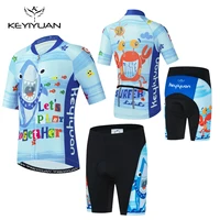 keyiyuan cartoon childrens cycling clothes sweatshirt set abbigliamento ciclismo estivo 2022 cycling equipment cyclisme homme