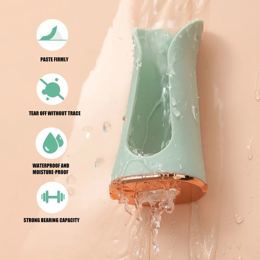 

Electric Toothbrush Wall Holder Hanging Punch Free Wall-Mounted Rack for Bath Electric Toothbrush Body Seat Post pjop