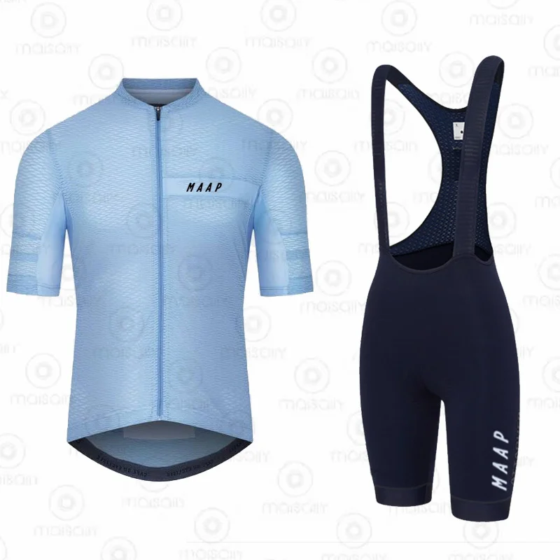 

Мужская Однотонная футболка с коротким рукавом MAAP, фиолетовая Однотонная футболка для велоспорта, быстросохнущая футболка для езды на вело...