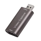 Мини-Видеокарта захвата USB 2,0 3,0 HDMI-совместимый видеорегистратор записывающая коробка для PS4 игр DVD видеокамера HD живая трансляция