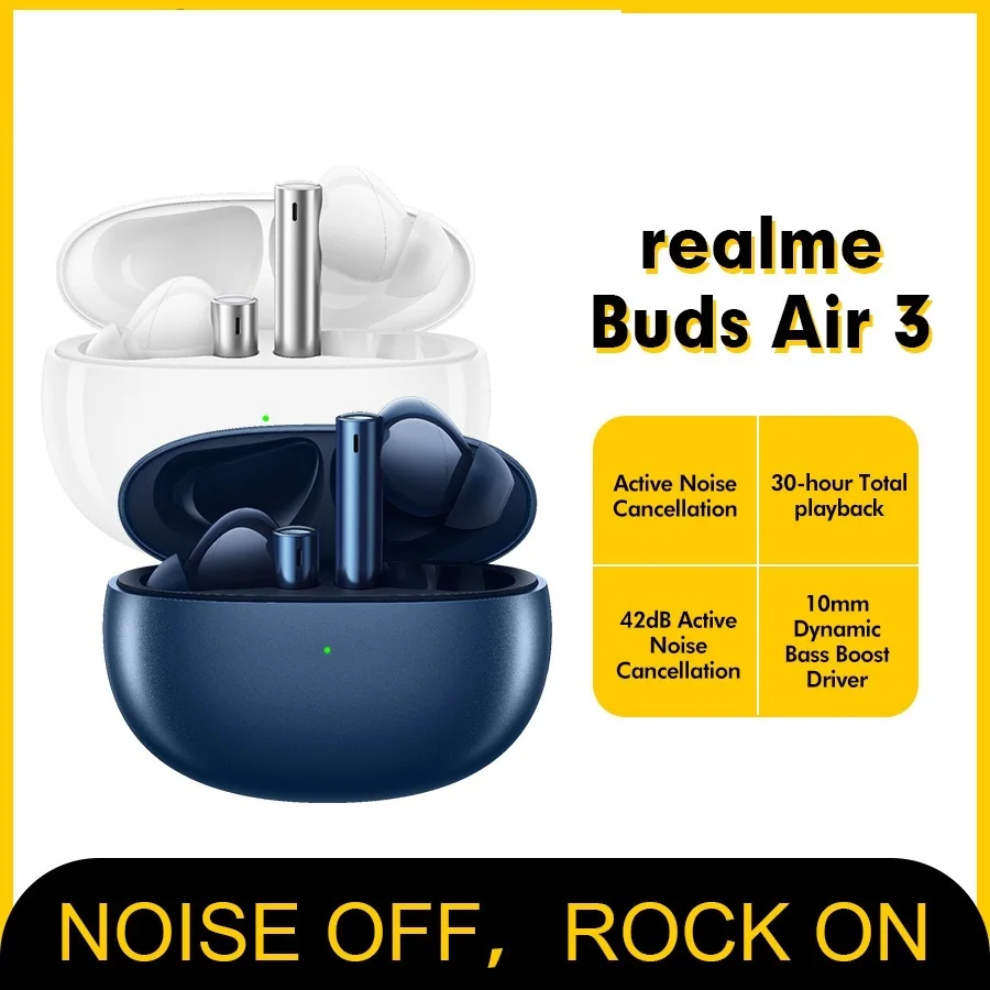 

Go Buds air 3 Wireless Earphone 42dB Active Noice Cancelling 546mAh Massiver Battery Headphone IPX5 Water Resistant Headset
