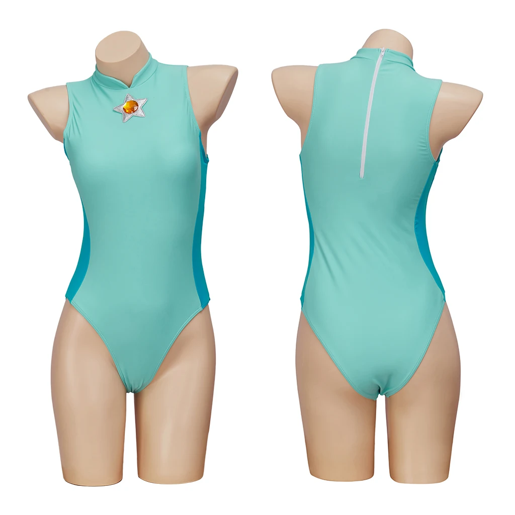 Rosalina Косплей Купальник Женский Сексуальный Водолазка Боди Хэллоуин Карнавал