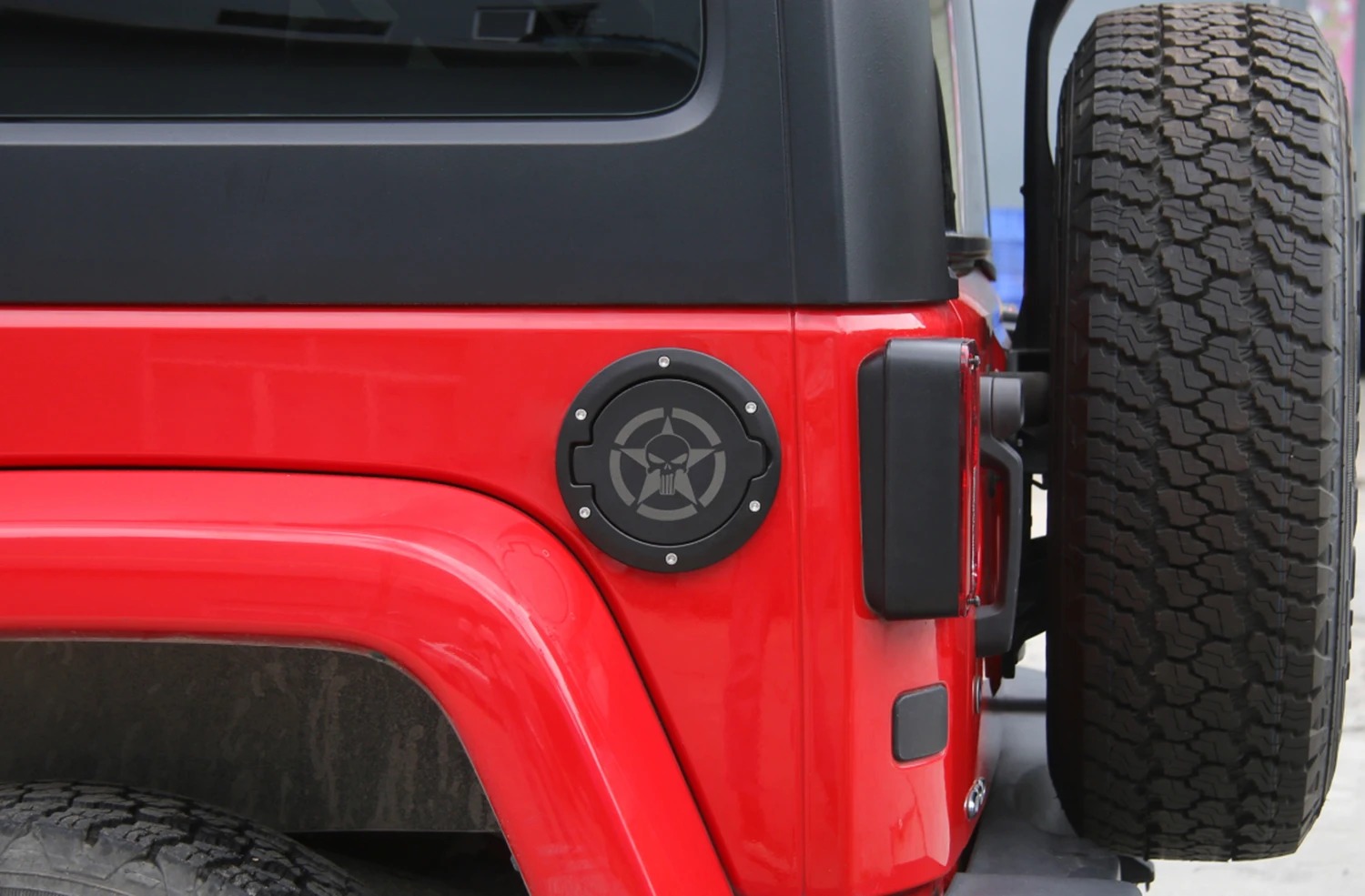 Крышка для автомобильной двери бензобака декоративная крышка Jeep Wrangler JK JKU 2007-2017 2/4