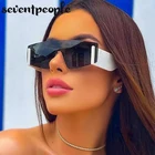 Цельные солнцезащитные очки без оправы для женщин 2021 Роскошные брендовые дизайнерские Квадратные Солнцезащитные очки для мужчин солнцезащитные очки модные съемные линзы