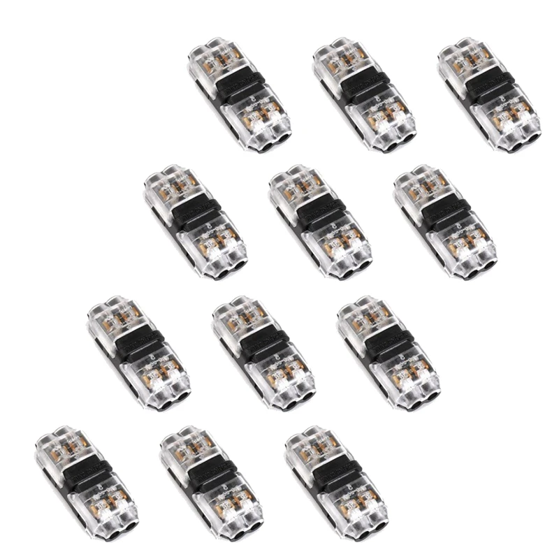 

Соединитель для проводов низкого напряжения, универсальный компактный 2-х контактный I-терминал для проводов AWG 20-24, 12 шт.