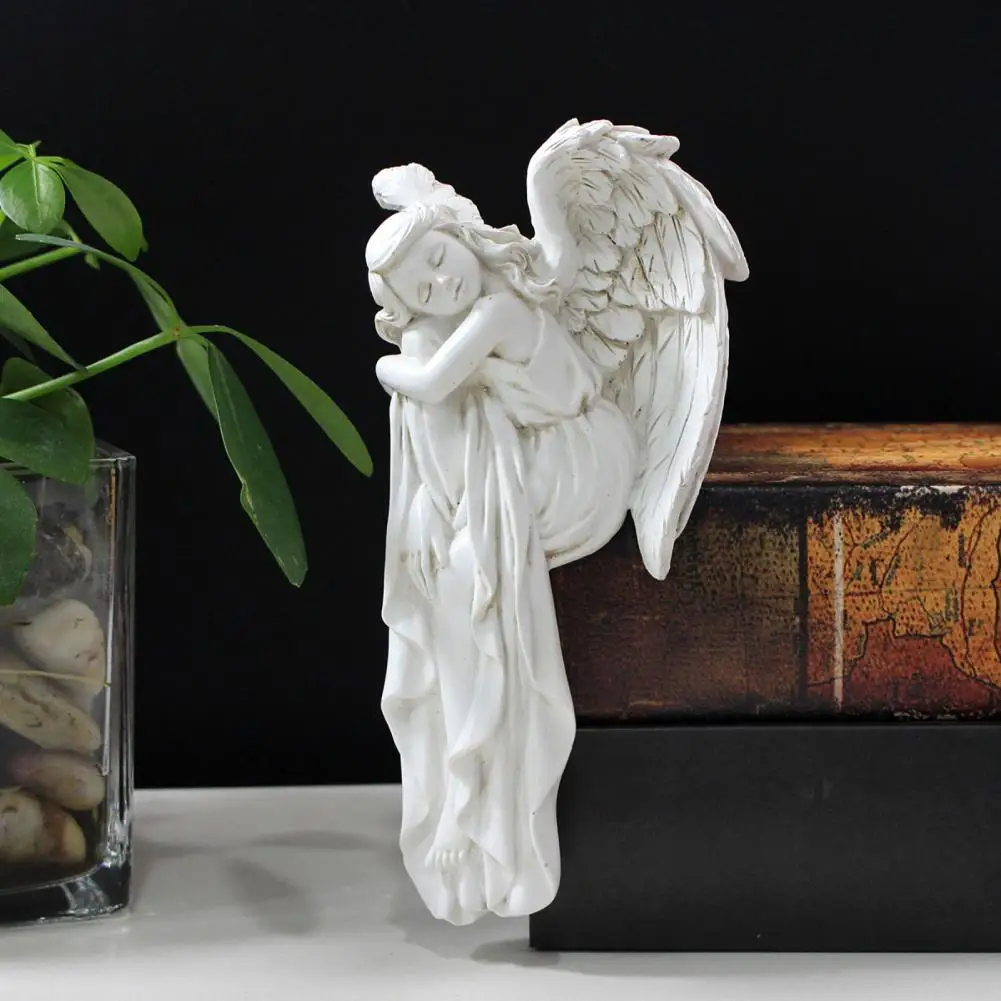 Крылатый ангел украшение дверной рамы фигурка ангела из смолы для украшения