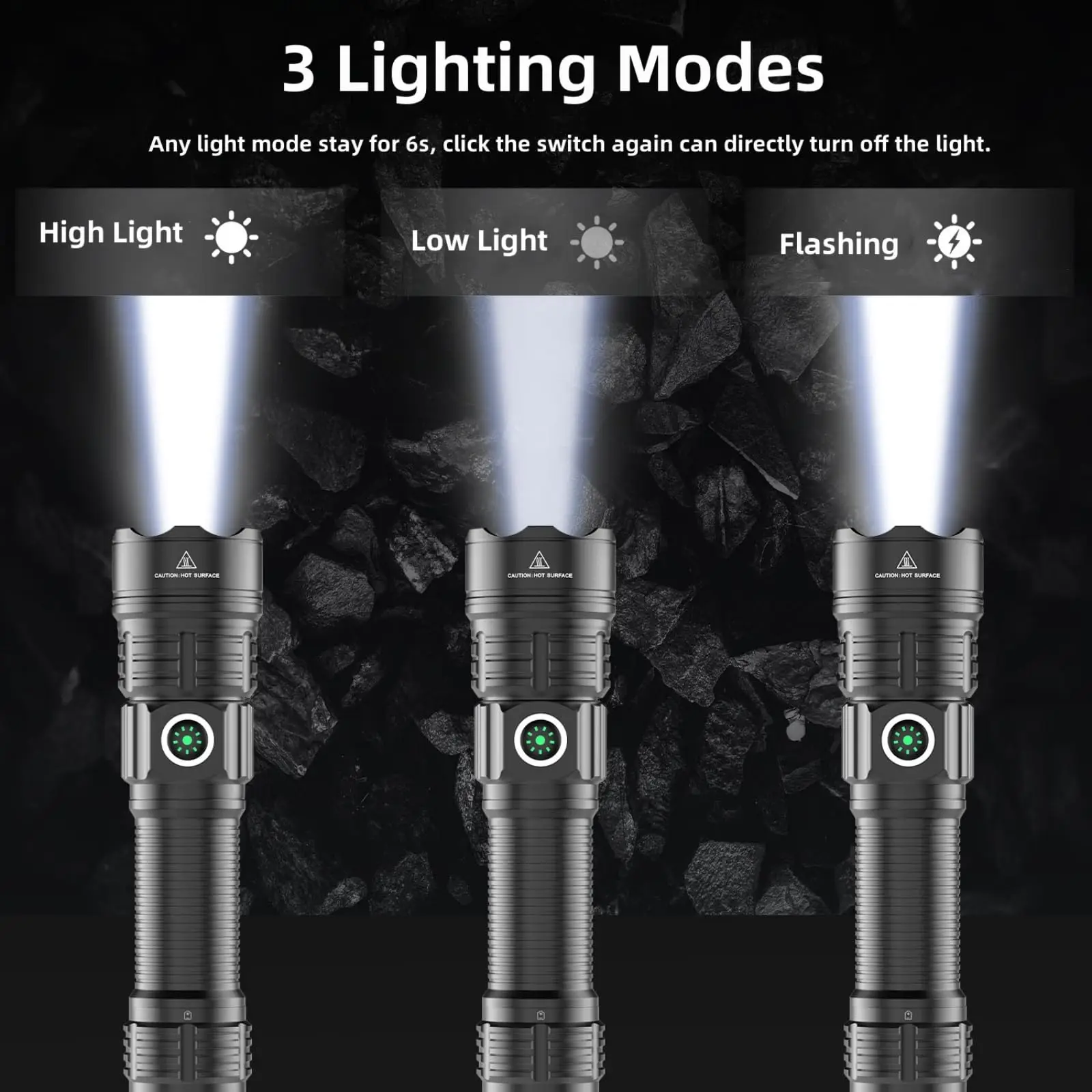 Перезаряжаемый фонарик 1200000 люмен мощные светодиодные фонарики с 3 режимами