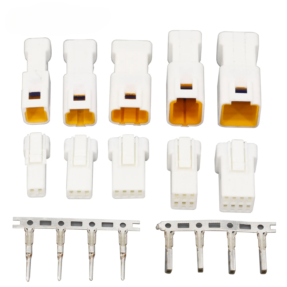 5 комплектов автомобильных коннекторов Φ 2/3/4/6/8 контактные водонепроницаемые коннекторы мужские и женские стыковые разъемы