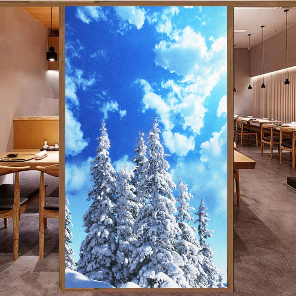 Пленка для окон, декоративная клейкая пленка на окна, не содержит клея, с контролем температуры, для домашнего декора