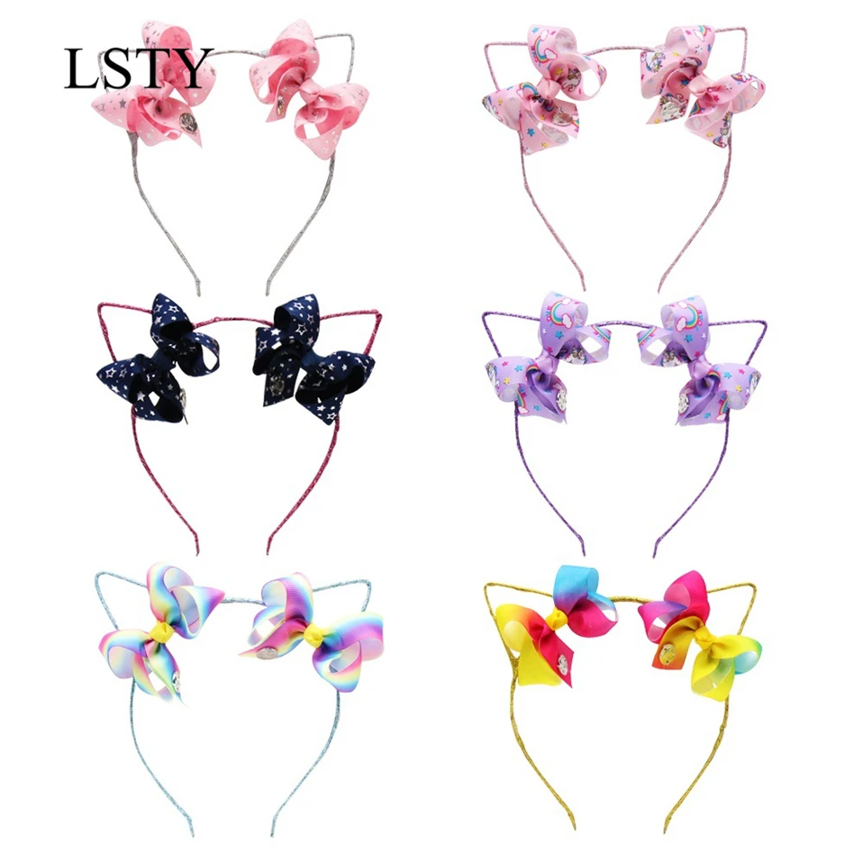 

Обруч для волос с принтом единорога, 6 шт./лот