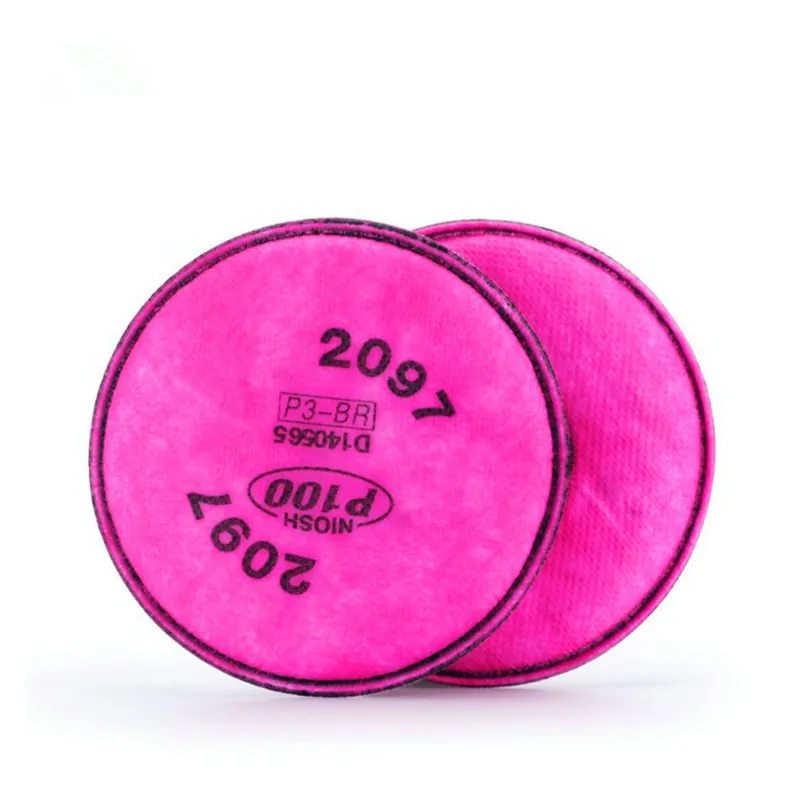 

ELESESAFE Фильтры 2091/2097 хлопковые 2 шт. для противогазов 6200/7502/6800