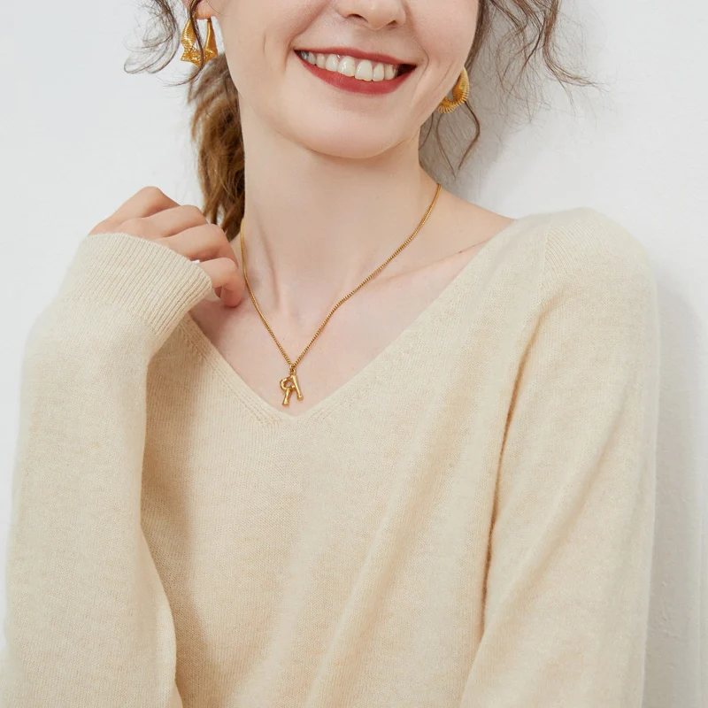 Вязаный пуловер WinvyNee оверсайз