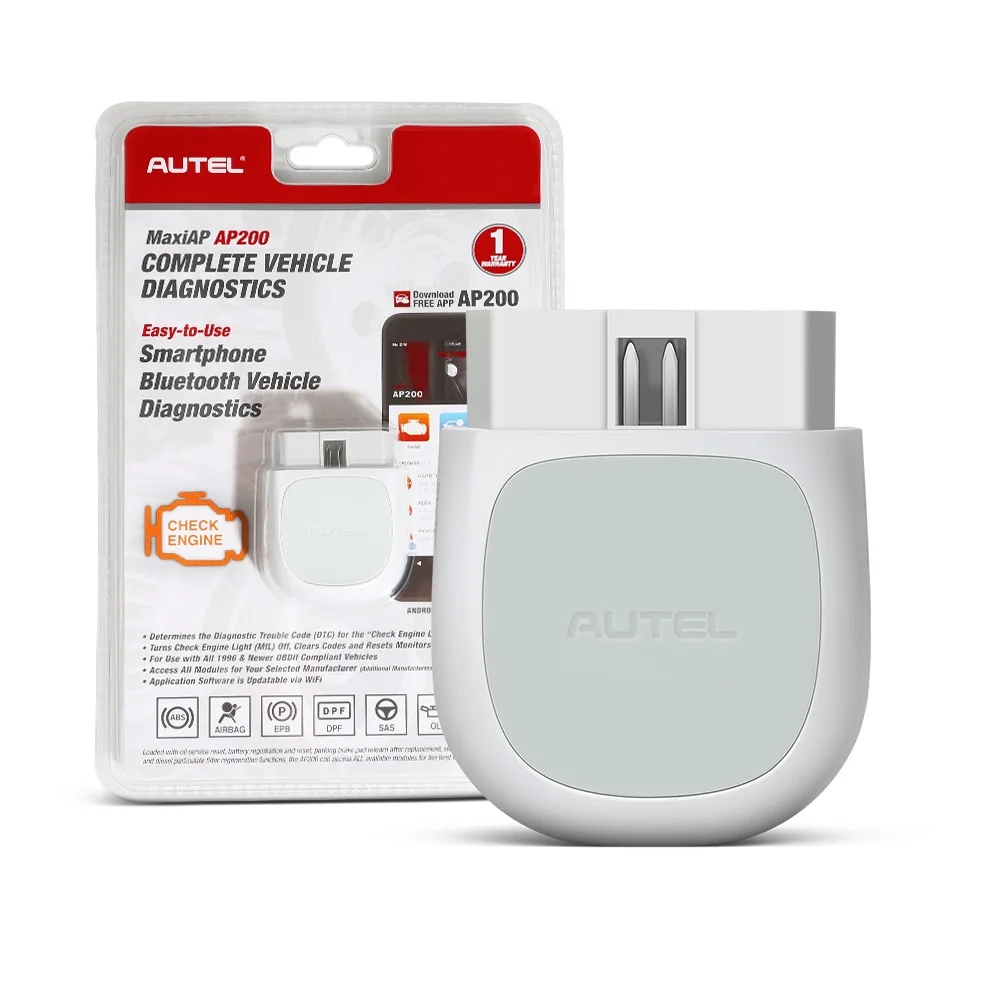 Autel MaxiAP AP200 Bluetooth OBD2 TPMS считыватель кодов с автоматическим обслуживанием, полный диагностический инструмент для систем, инструменты для сканирования автомобиля