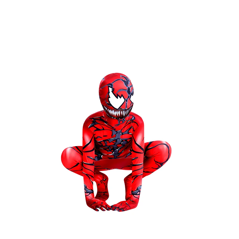 

New Venom 2 Costume Kids Suit Jumpsuit Boys Symbiote Spiderman Costumes Superheros Cosplay halloween costumes for adult
