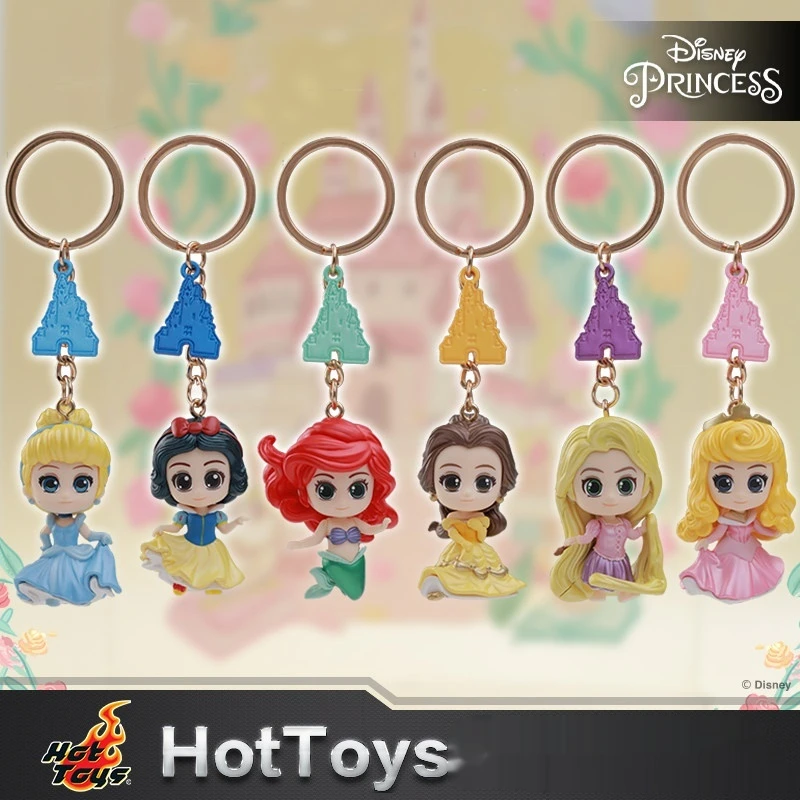 Фото Брелок-подвеска Hottoys Disney Cosbaby: Белоснежка, Золушка, Русалочка, Спящая красавица. Украшение для рюкзака, детские игрушки, подарок. №1
