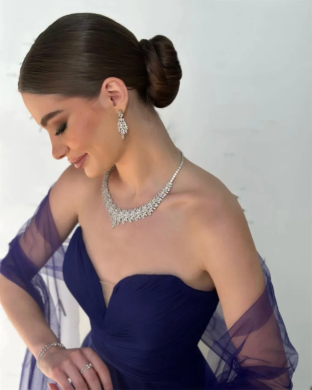 Вечернее платье Саудовской Аравии по индивидуальному заказу трапециевидной