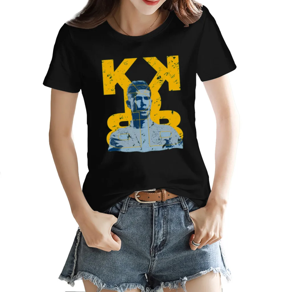 

Women's T-shirt Soccer Team Sport Belgium Kevinss and De Bruyness 15 Title Graphic Cool Tees High grade Fitness Eur Size