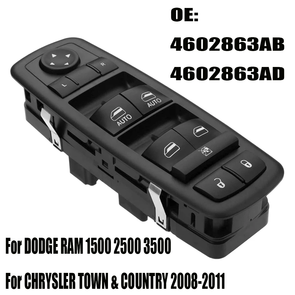 

Автомобильные аксессуары переключатель стекла 4602863AB для 2009-2012 Dodge Ram 1500 2500 3500 грузовик электрический стеклоподъемник кнопка управления