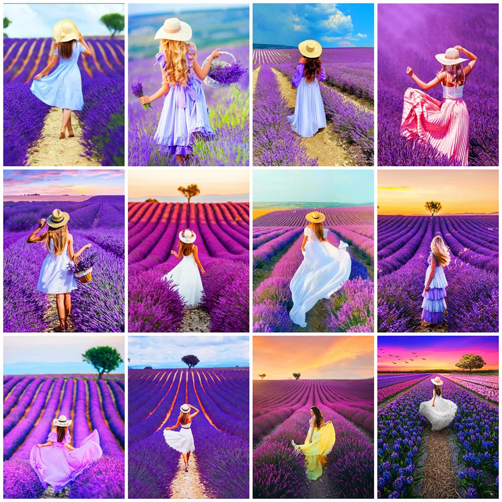 Алмазная живопись 5D Huacan портрет сделай сам полная вышивка мозаика для девушек