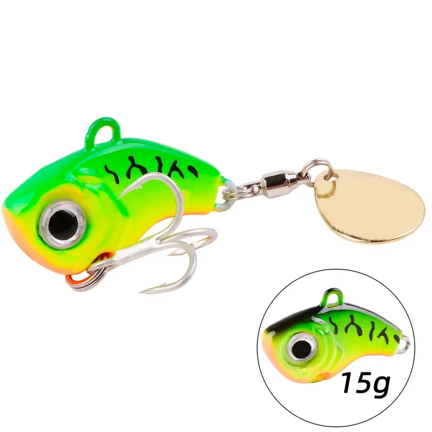 Металлическая рыболовная приманка-вертушка с блестками 1 шт. |