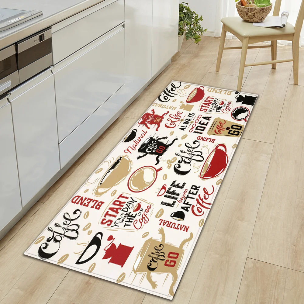 

Kitchen Floor Mat Hallway Entrance Doormat Home Living Room Bedroom Decor Carpet Balcony Bathroom Door Anti-Slip Foot Rug Custom
