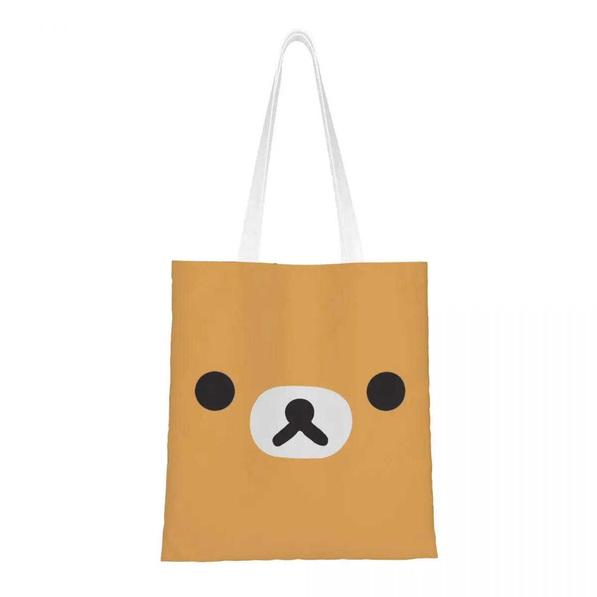 Холщовая Сумка-тоут Rilakkuma с изображением медведя сумки для продуктов