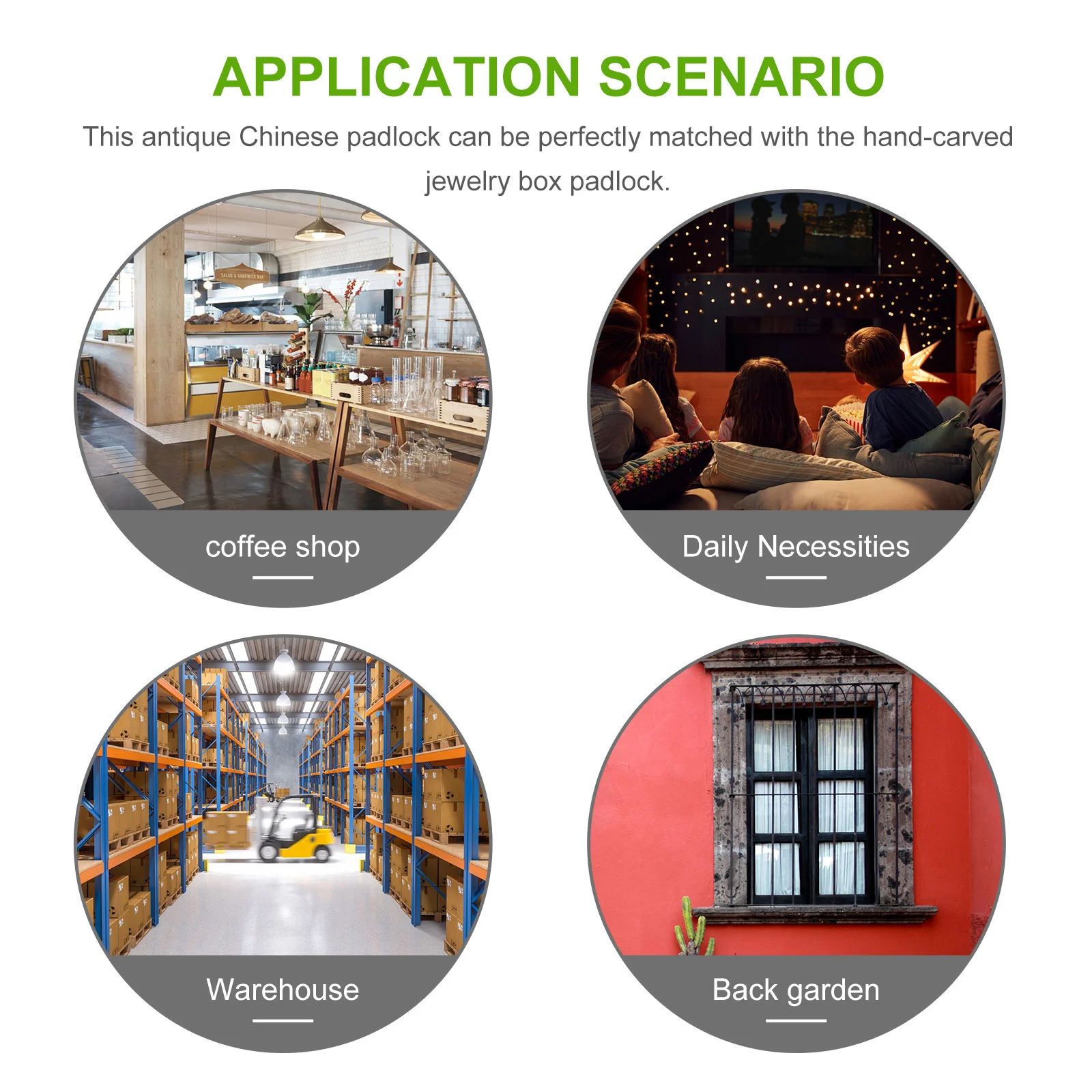 

Винтажный гравированный античный замок, деревянный ящик, навесной замок, старый китайский замок, 1 комплект