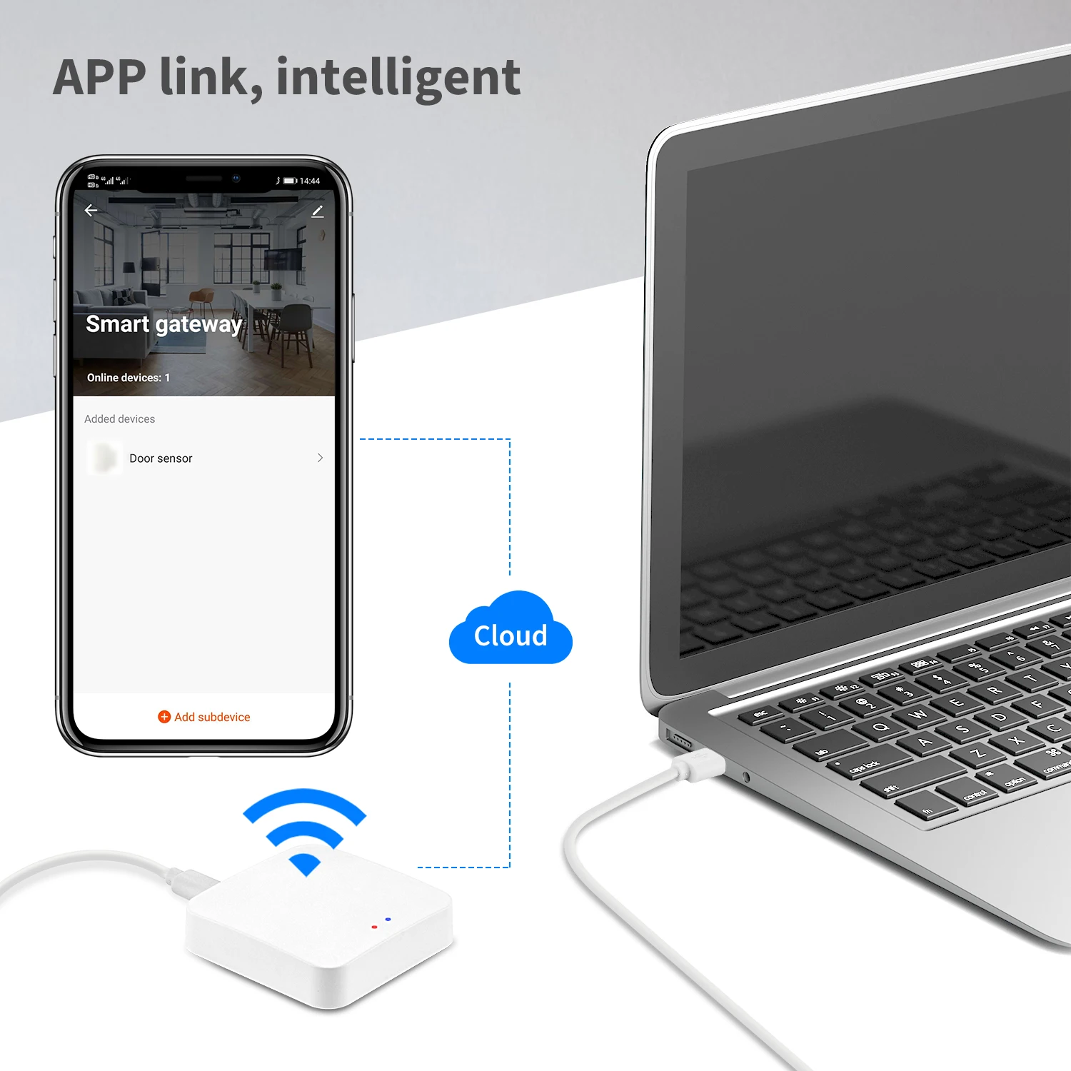 Фото Беспроводной шлюз-хаб Zigbee 3.0 для умного дома, мост для удаленного управления, работающий по протоколу Zigbee, совместим с Tuya Smart Life, Alexa, Google Home №5