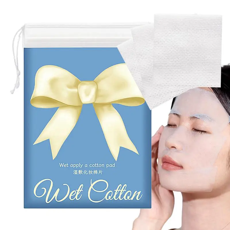 

Skin Care Stretchable Wet Compress Cotton Sheets 200Pcs Elastic Ultra-thin Makeup Remover Cotton Pieces Cosmetic Cotton Pads