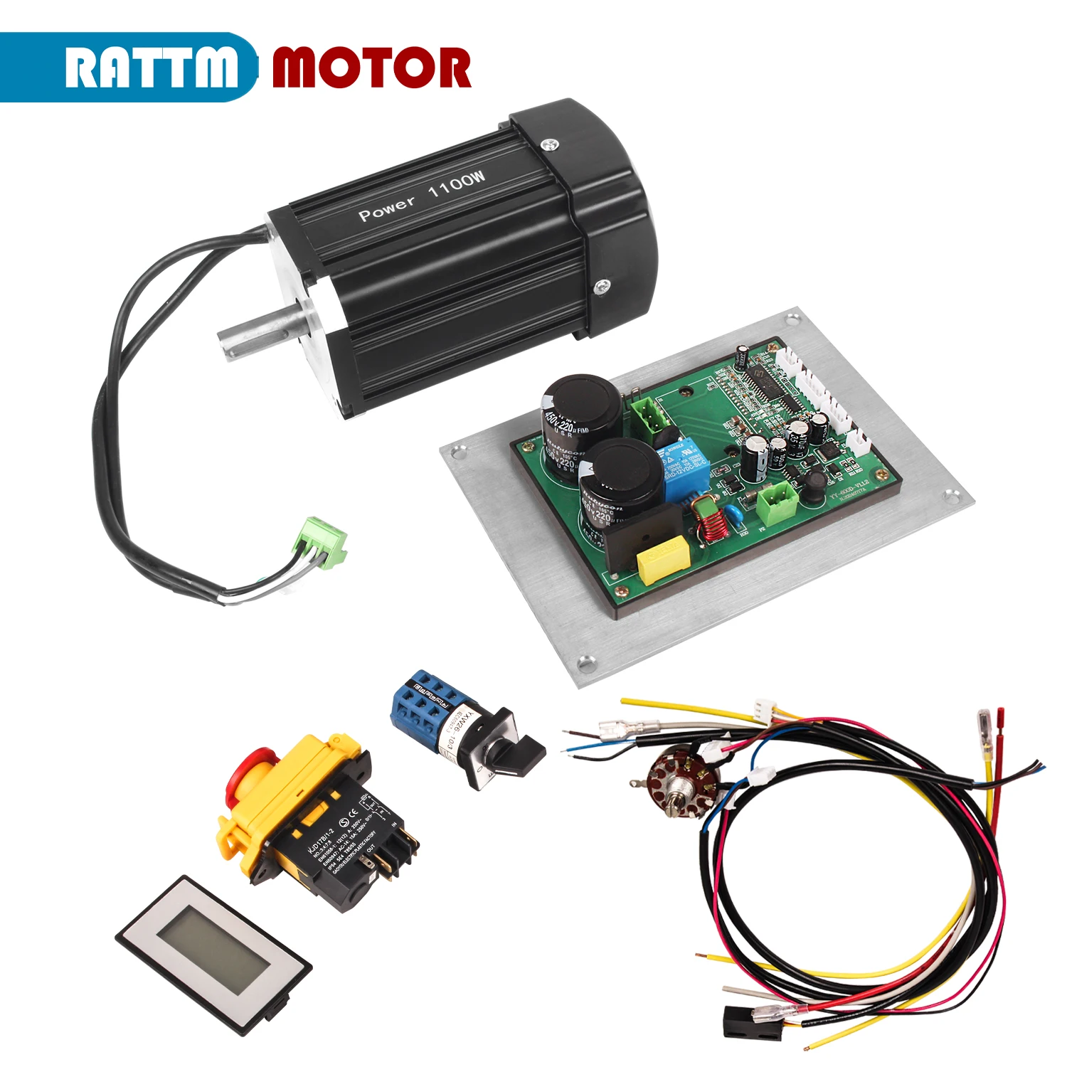 

RATTMMOTOR 1100 Вт бесщеточный двигатель для токарного станка 110V/220V
