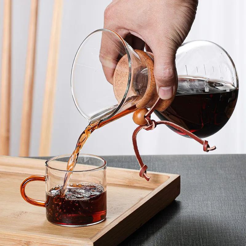 

Coffee Pot Manual Coffee Maker Glass Stainless Steel Coffee Filter Durable Coffee Drip Pot Coffeeware Coffee Maker Reusable