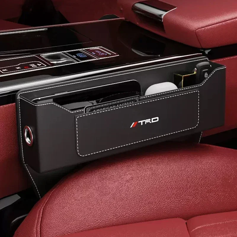 Ящик для хранения автомобильного сиденья кожаный щелевой боковой карман кошелек