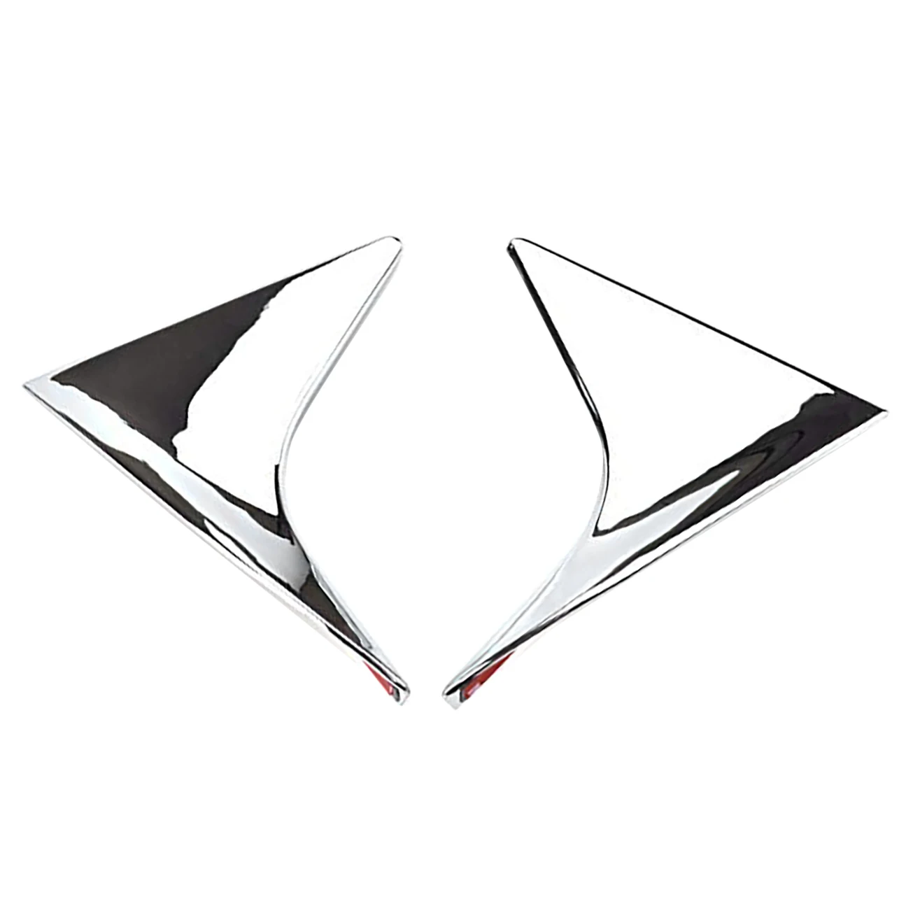 

For Honda HRV HR-V Vezel 2016-2019 Chrome ABS Exterior Side Rear Window Spoiler Triple-cornered Cover Trim