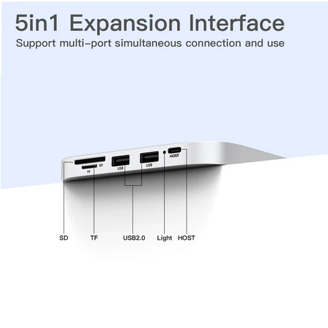 USB-концентратор с кард-ридером для Mac Mini M4 M4 Pro, док-станция NVMe SSD, расширение памяти M.2, твердотельный накопитель, настольная док-станция