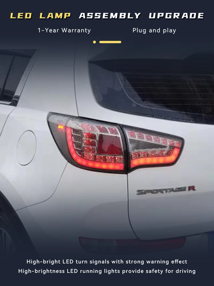 Задние фонари для Kia Sportage 2010-2014 модифицированные задние подсветка лампы DRL