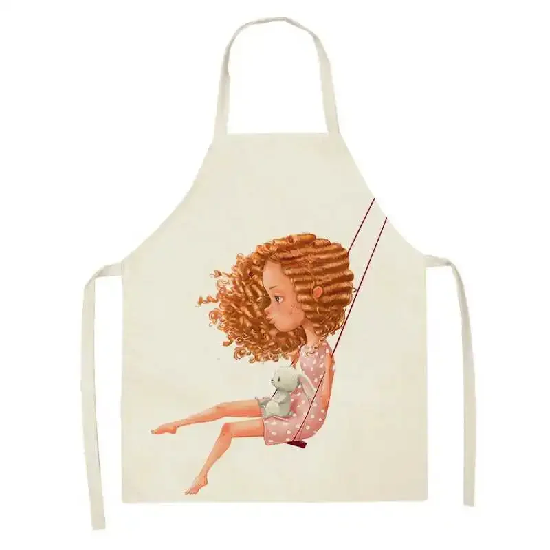 1 шт. Женский фартук из льна без рукавов