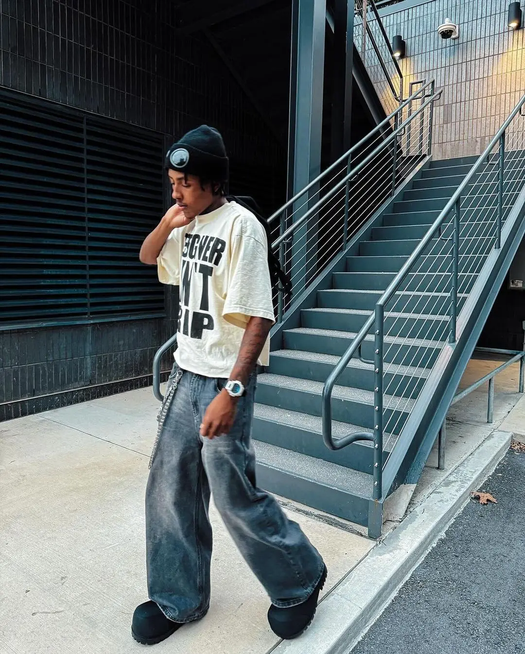 Футболки с графическим рисунком в стиле хип-хоп большие готические уличные