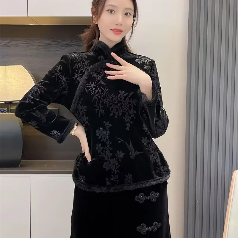 Женский винтажный костюм Тан с цветочным принтом куртка канарейка бархатное