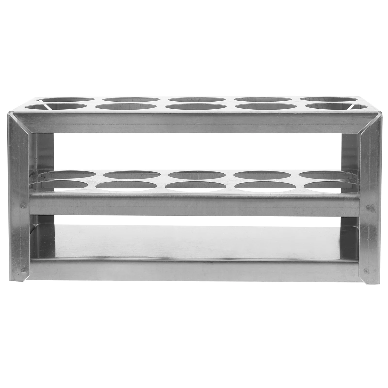 

Stainless Steel Test Tube Rack Brackets Tubes Organizer Metal Holder Bottle Sample Testing Sampling