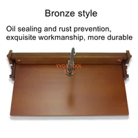 manual stainless steel folding machine 12 inch leather wallets handbags luggage cloth glue folding creases
