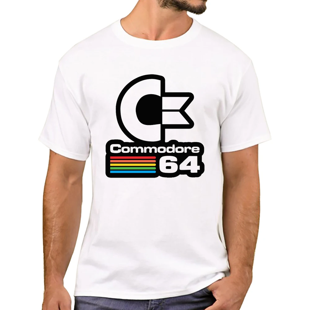 Teehub Mode Retro Männer T-Shirt Vintage C64 Commodore 64 Computer gedruckt lustige T-Shirts Kurzarm T-Shirts Harajuku T-Shirt – Detail 7