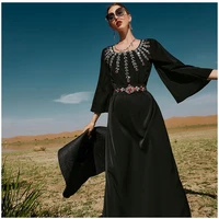 ramadan eid mubarak black kaftan dubai abaya turkey islam muslim arabic long dress abayas for women caftan robe arabe femme