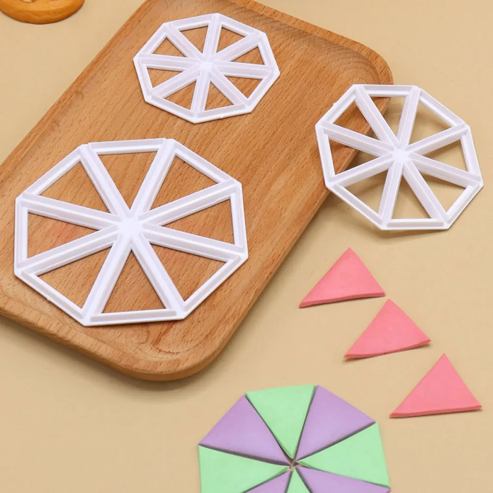 

3X Fondant Cake Mold Flag Triangle Shape Biscuits Baking Tool Decoration Kitchen Accessories Bakeware Cookie Cutter Stamps