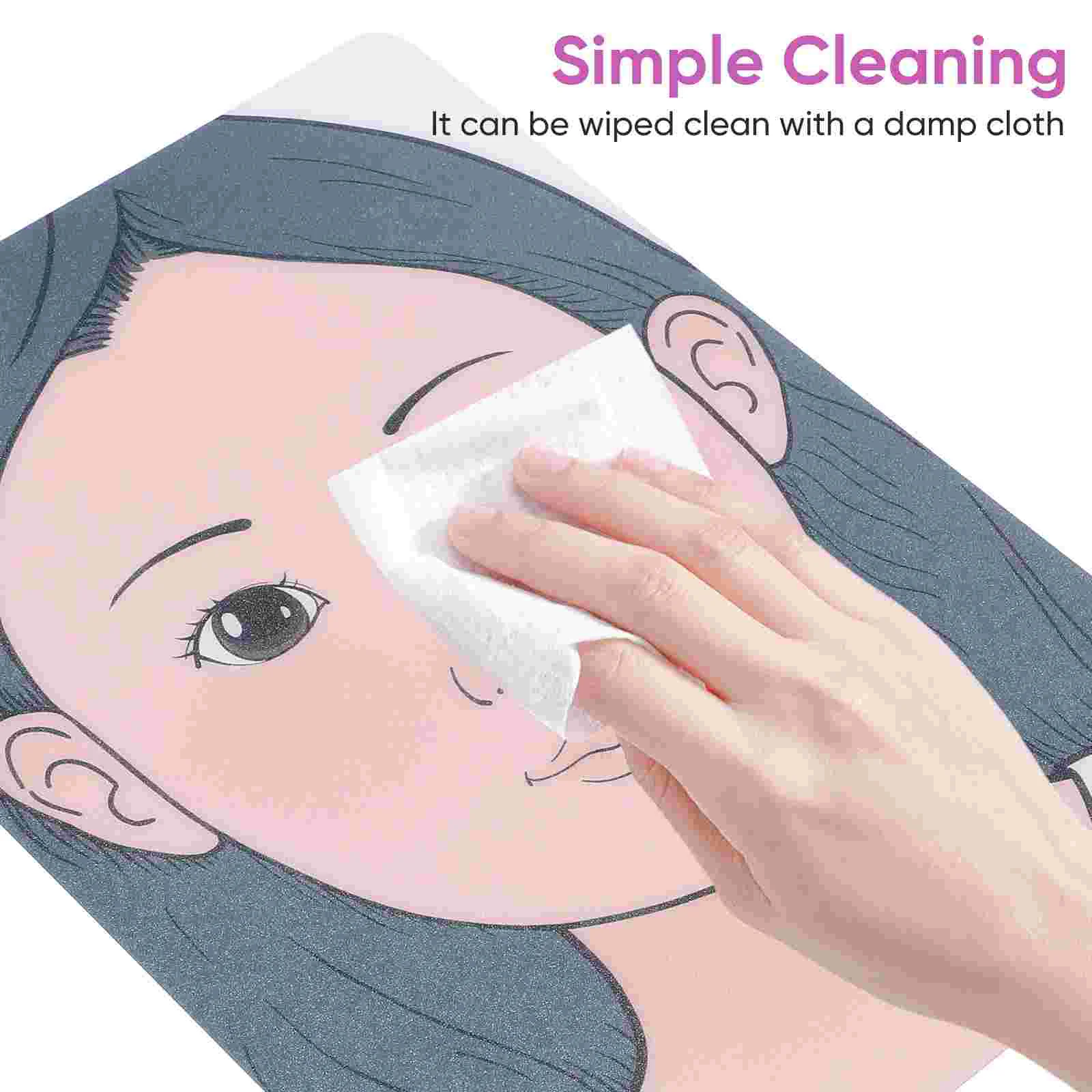 2 шт. доска для практики макияжа шаблон лица начинающих многоразовый пластик