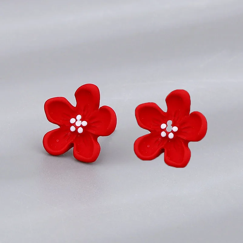 MEETSOFT керамические серьги-гвоздики в виде персиков цветов бантов жемчуга для