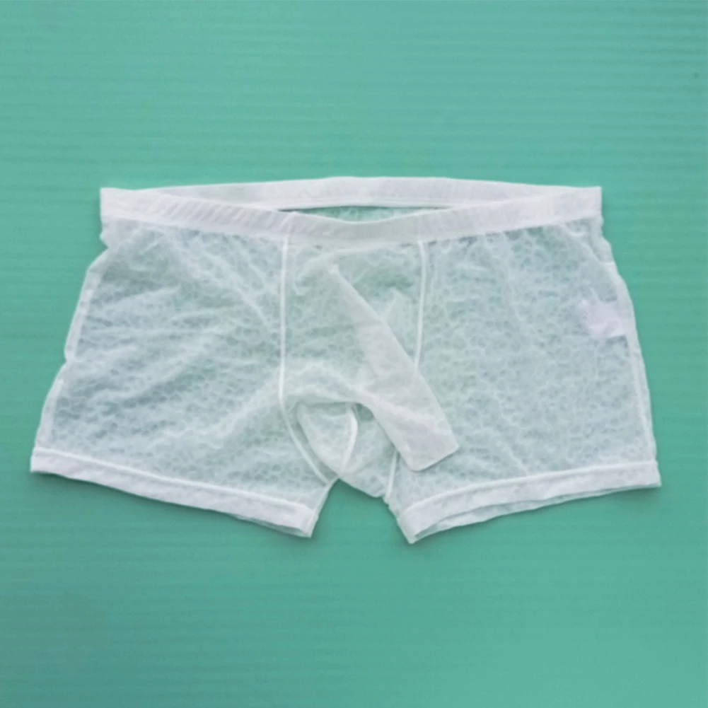 

Men's Underwear Boxer Briefs Ice Silk Shorts Panties Bulge Pouch Underpants
